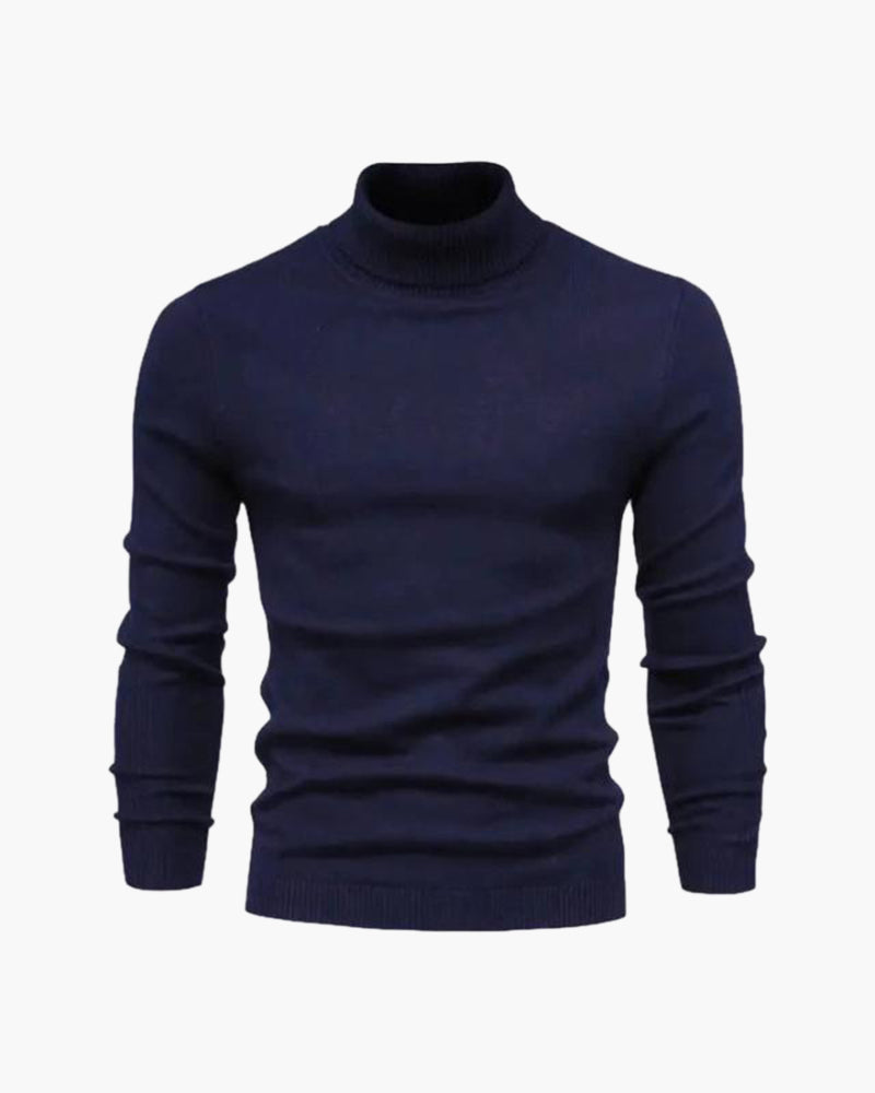 Gstaad – Pull Col Roulé en Laine Mérinos