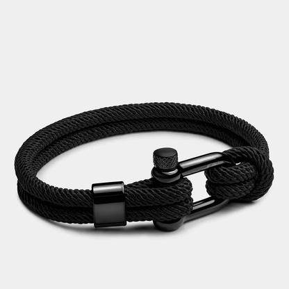 Black Rope Bracelet Malibu