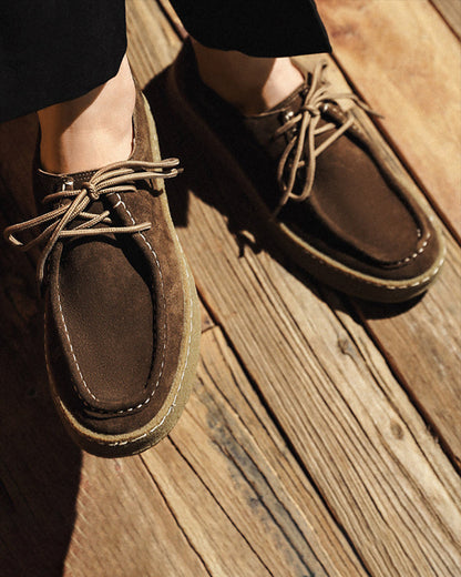 Chaussures city en daim premium