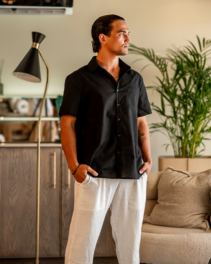 Cape Town – Chemise en lin (manches courtes)