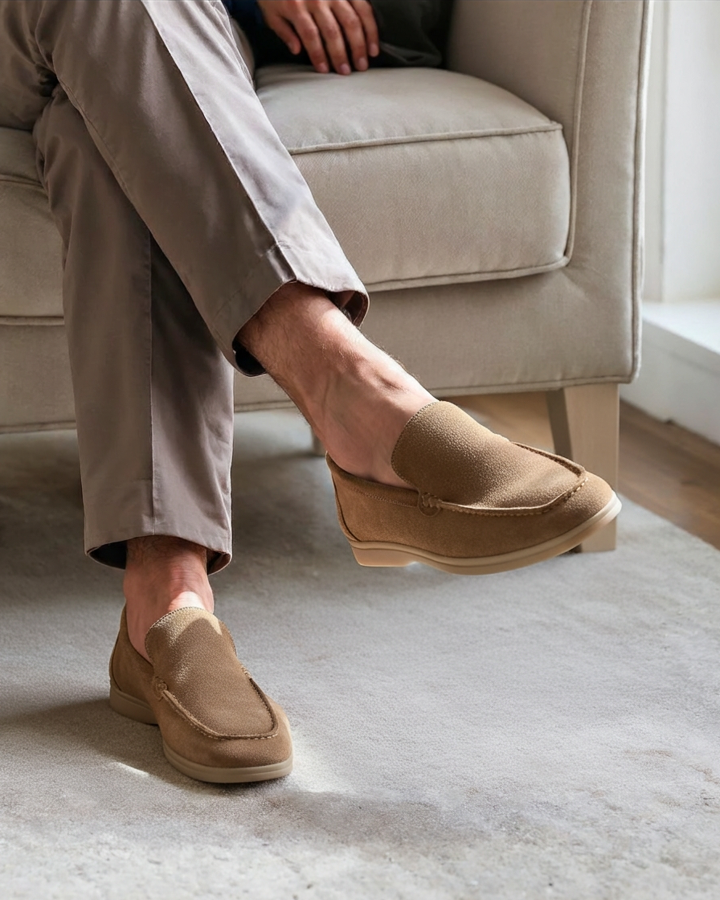 Mocassins en daim premium Seine Sélect